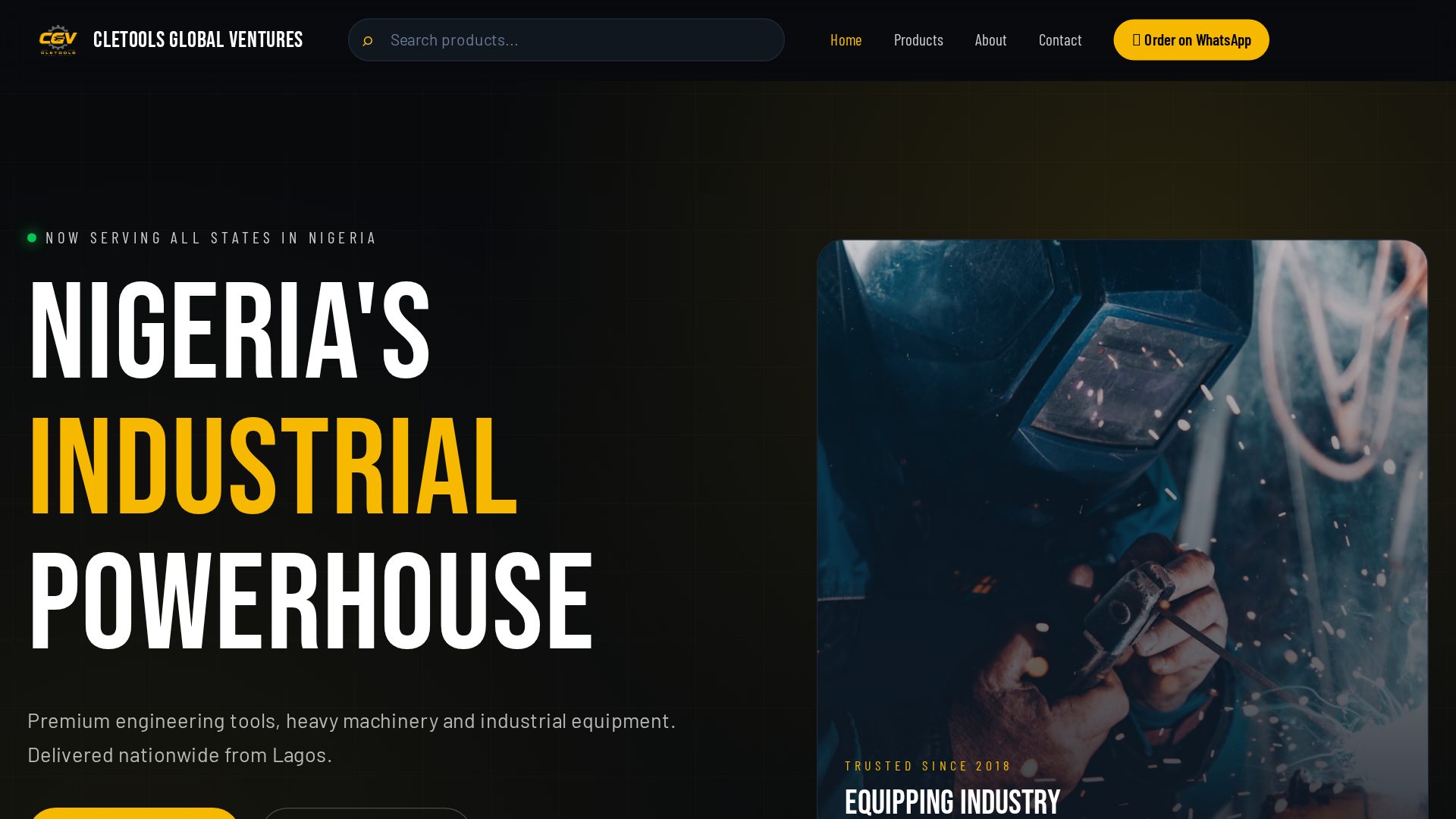 Cletools Global Ventures website